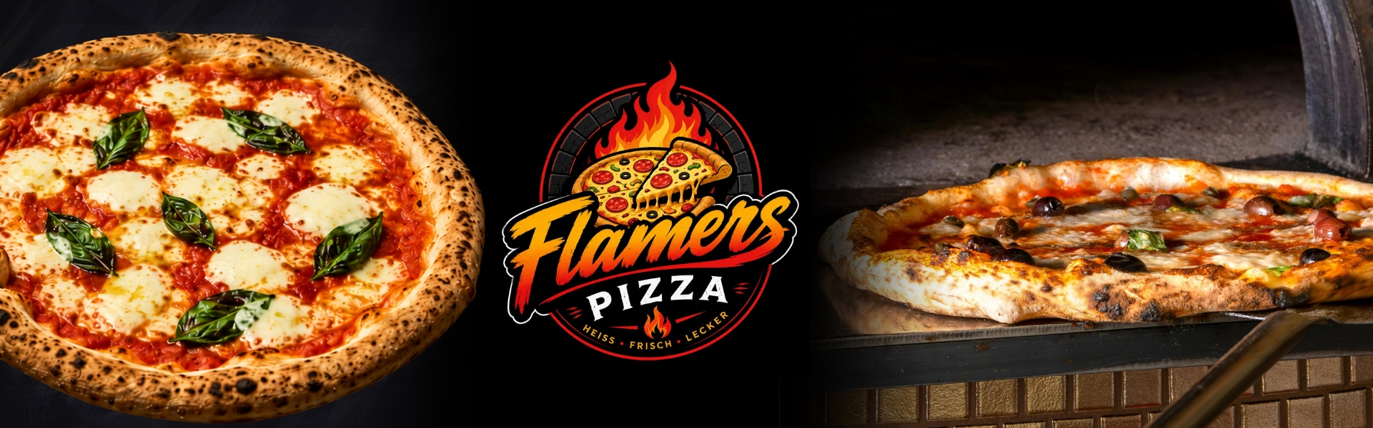 Flamers Pizza – Heiss · Frisch · Lecker